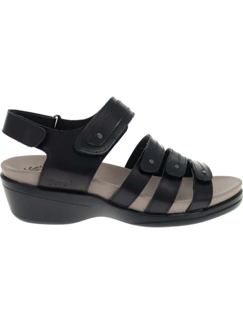 NWT New Propét Ainsley Wedge Black Sandals Size 11